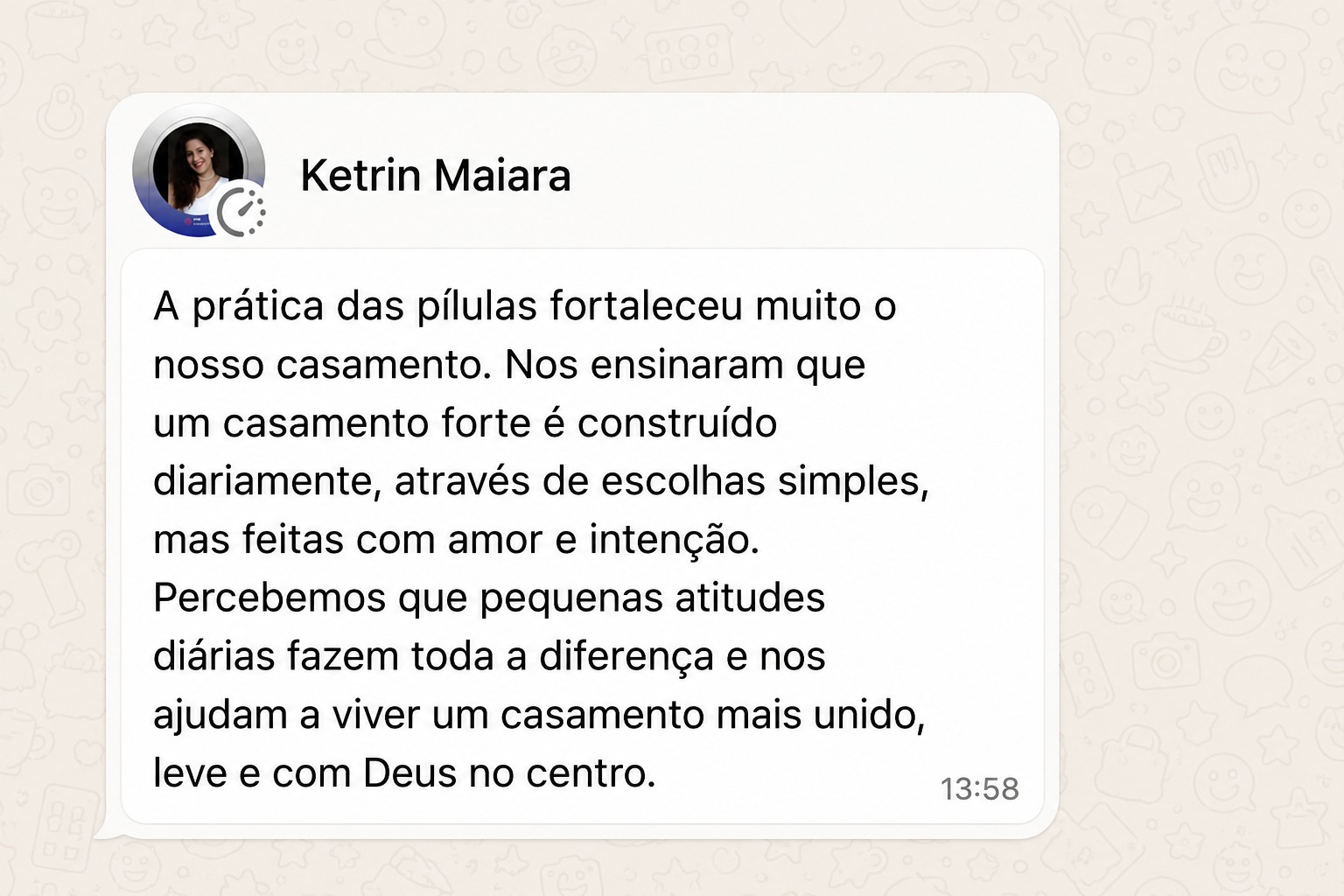 Depoimento de Aluna